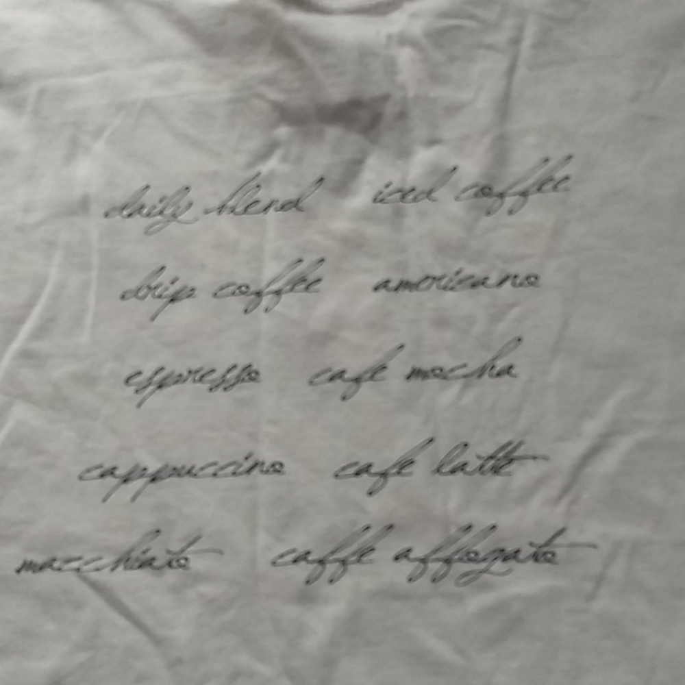 Cropped style WEGO Japanese t-shirt, coffee